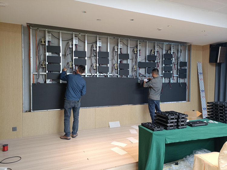 汕尾陆丰维也纳国际酒店会议室安装海康高清LED屏亮光工程项目